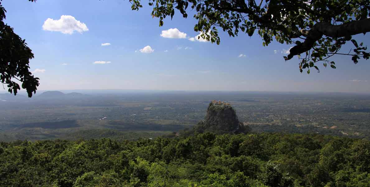 Myanmar Panoramic View From Popa - arenatours.com